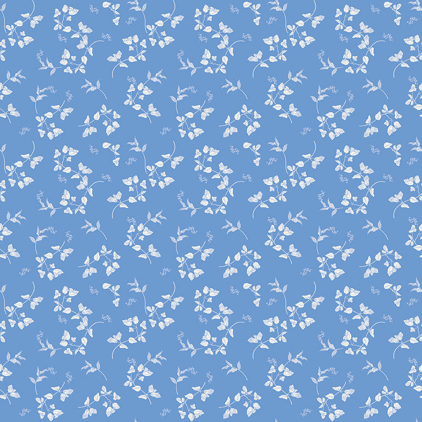 Penelope Stems Blue Yardage by My Mind's Eye for Riley Blake Designs | C16641-BLUE