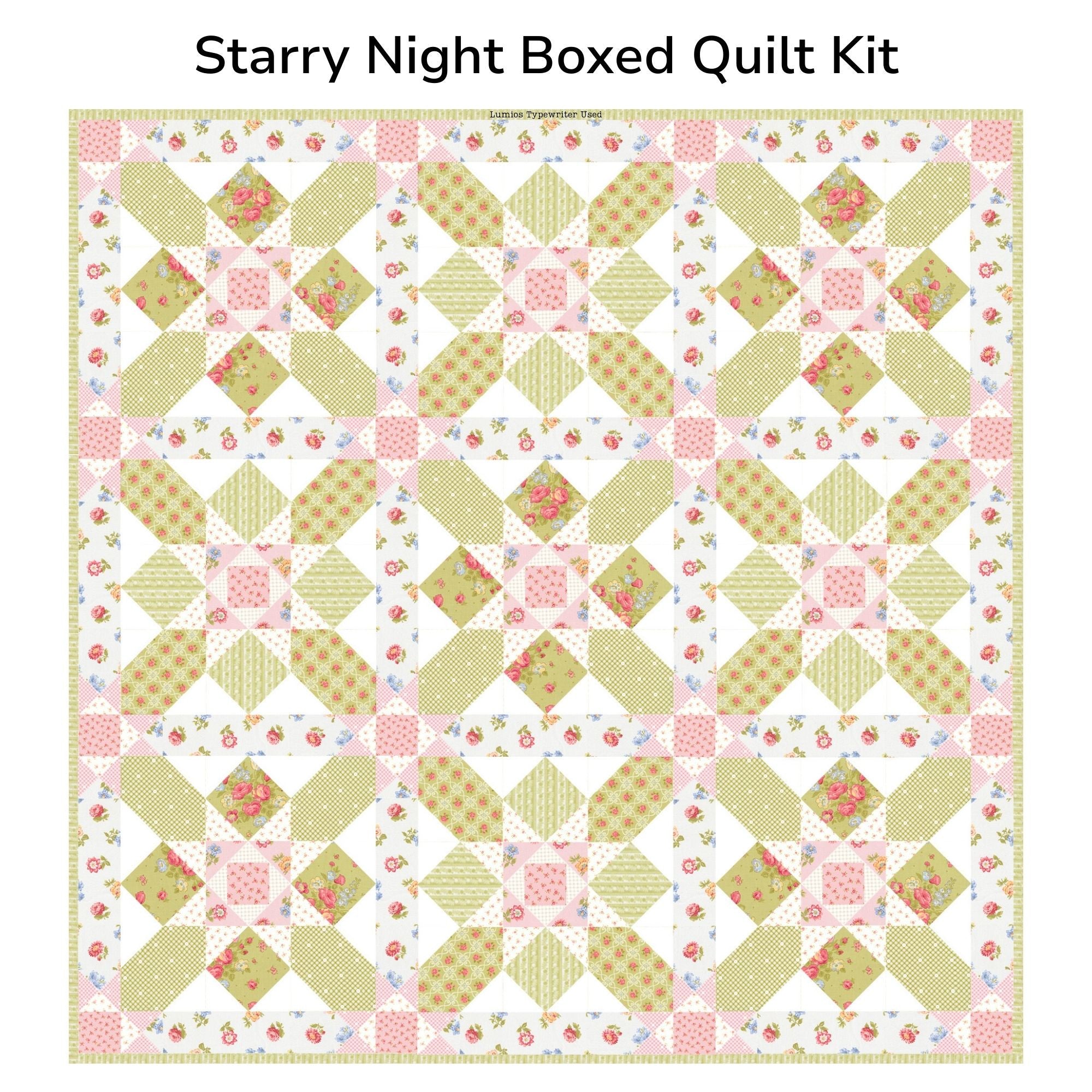 Starry Night Quilt Kit Boxed With Memory Lane by Brenda Riddle Designs of Acorn Quilts | KIT18780