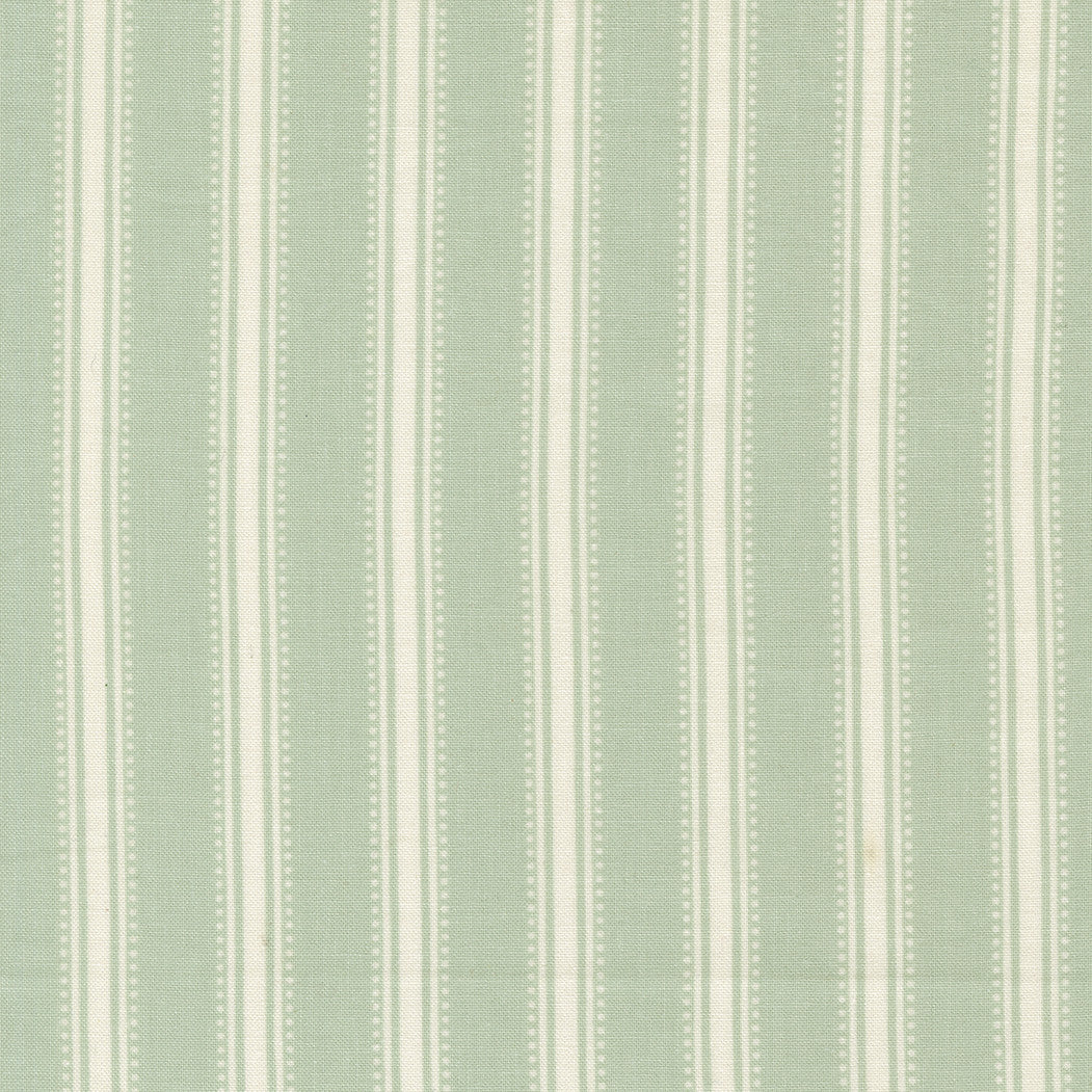 Sunbonnet Dotted Stripe Dusty Blue Yardage by Heather Briggs of My Sew Quilty Life for Moda Fabrics | 31767 21