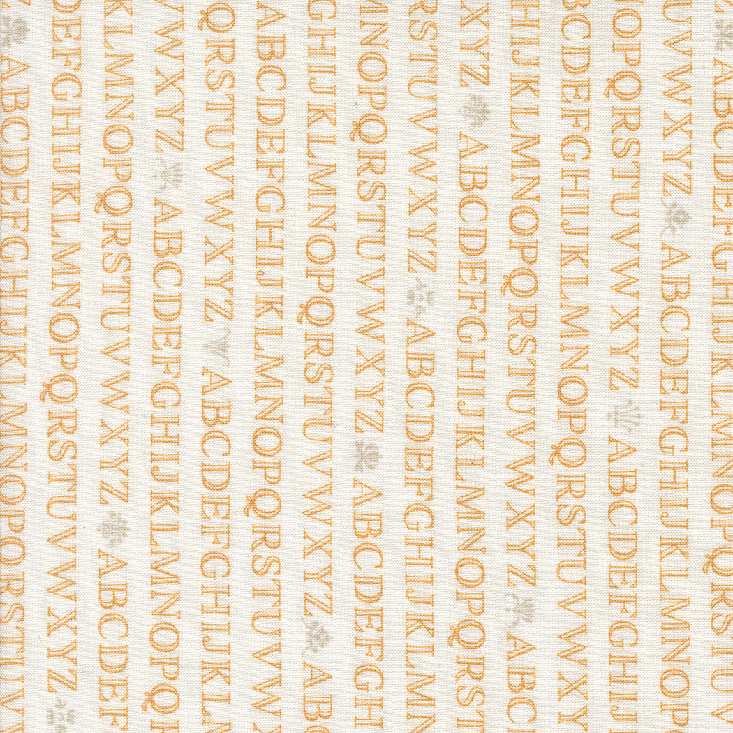 Agatha Road Alphabet Ghost Pumpkin Yardage by Fig Tree & Co for Moda Fabrics | 35411 11