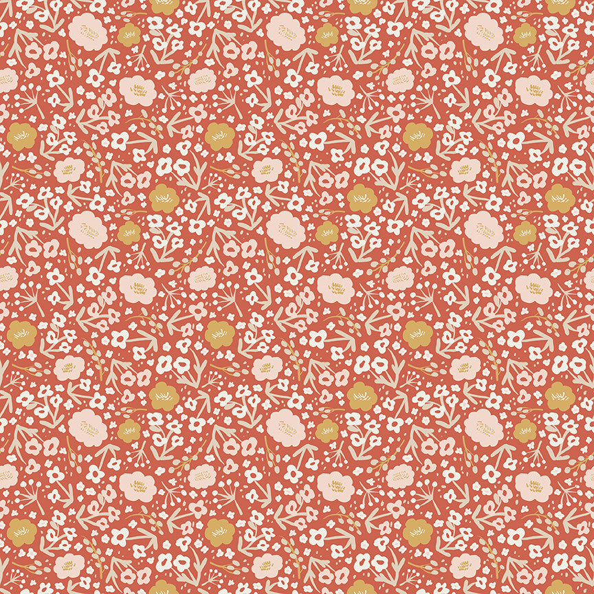 Ivy Reese Flower Lipstick Yardage by Deena Rutter for Riley Blake Designs | C16601-LIPSTICK