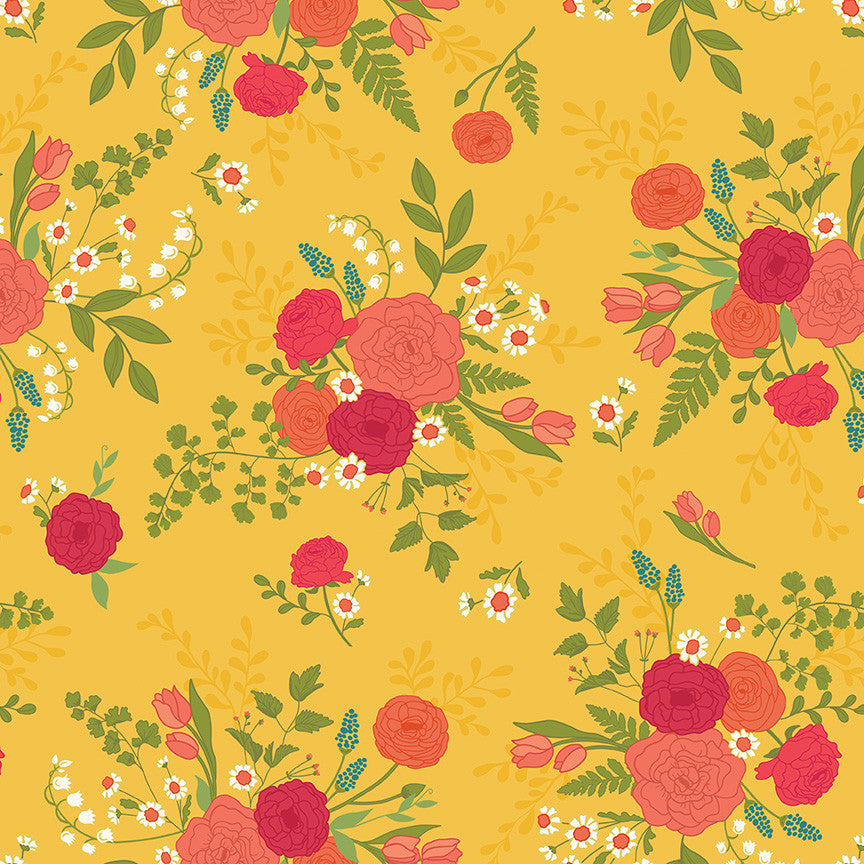First Blooms Main Yellow Yardage by Heather Peterson for Riley Blake Designs | C16320-YELLOW