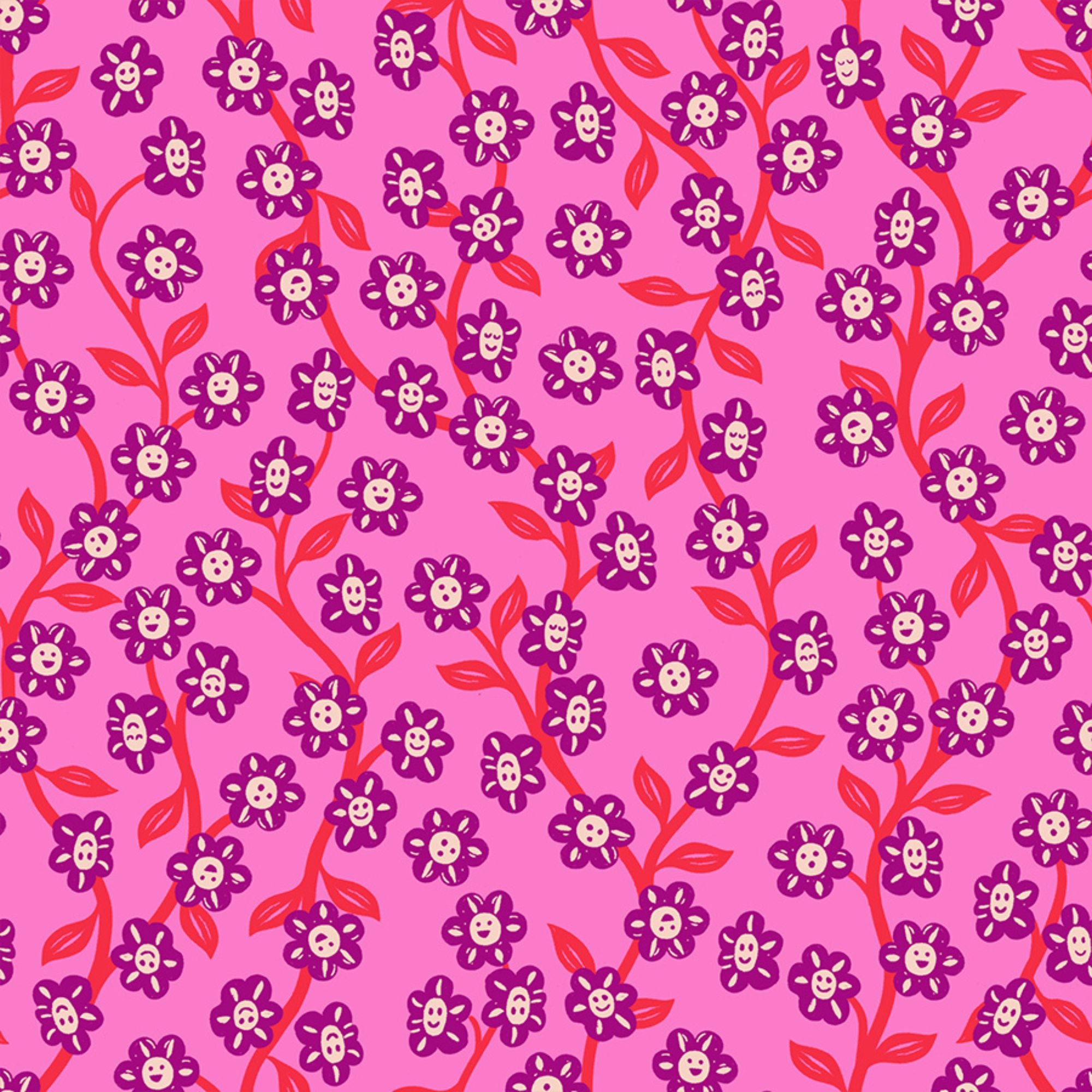 PRESALE Hello Alice Chatty Garden Lipstick Yardage by Sarah Watts for Ruby Star Society | RS2128 13