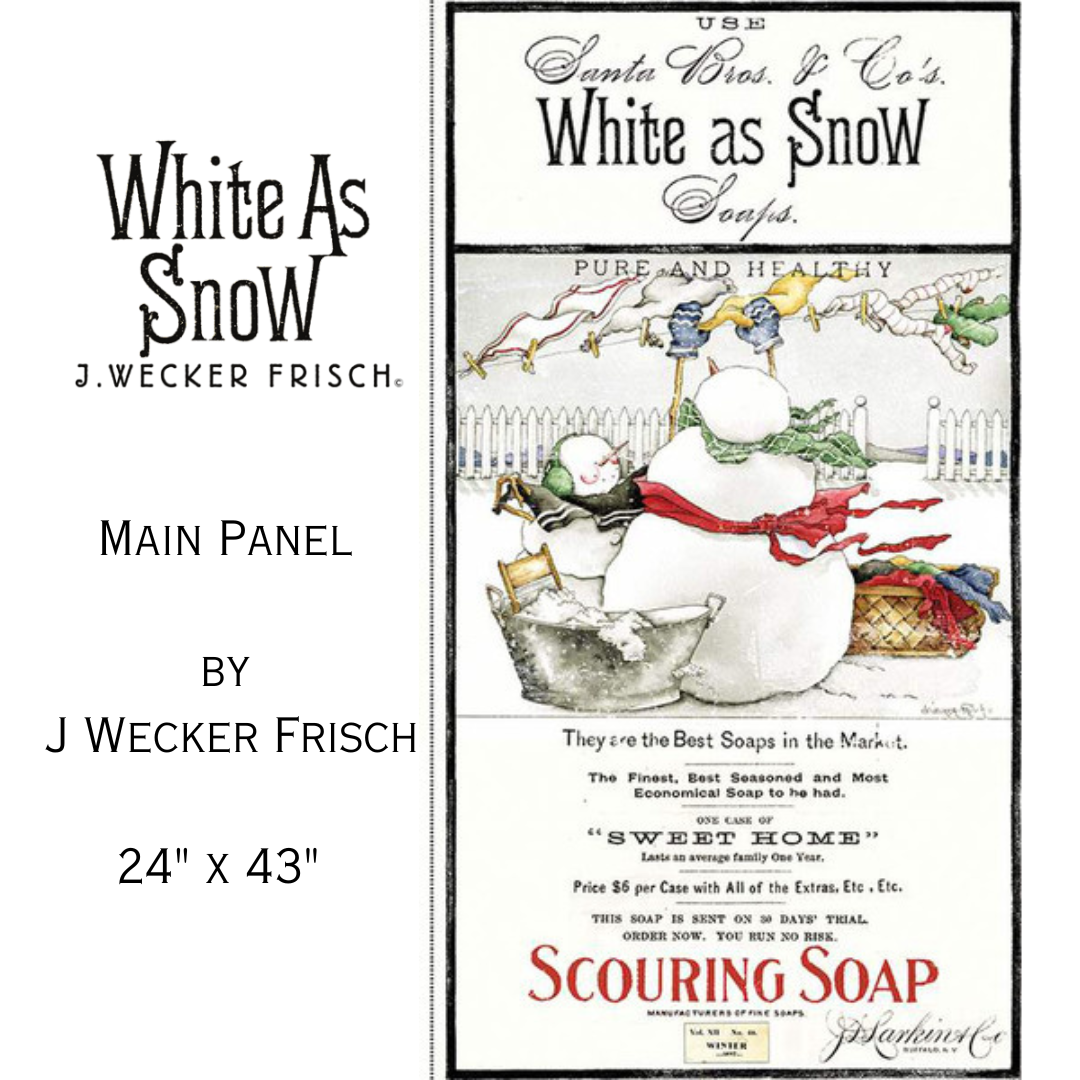 White as Snow Main Panel by J Wecker Frisch for Riley Blake