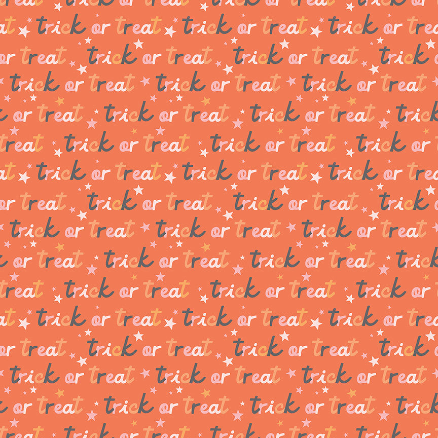 PRESALE Hey Pumpkin Trick or Treat Orange Yardage by My Mind's Eye for Riley Blake Designs | C16034-ORANGE