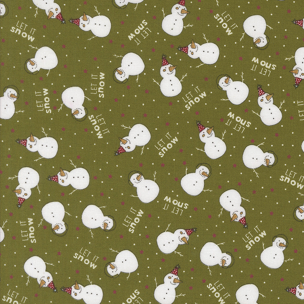 Emmitt and Ivy The Snow Kids Pine Yardage by Sweetwater for Moda Fabrics | 55691 13