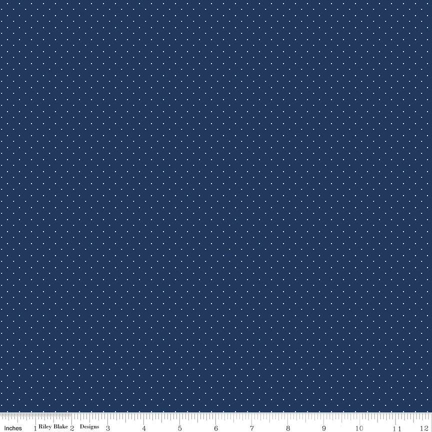 American Jane Pindots Navy by American Jane for Riley Blake Designs | C840-NAVY