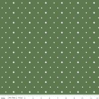 Charming Christmas Stars Green Yardage by Kelsey Carlson for Riley Blake Designs | C16355-GREEN