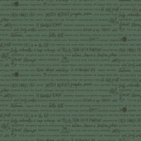 Happy Fall Days Autumn Words Green Yardage by Kelsey Carlson for Riley Blake Design | C16342-GREEN