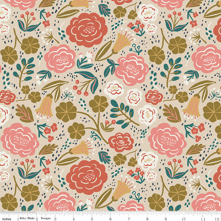 Ivy Reese Main Latte Yardage by Deena Rutter for Riley Blake Designs | C16600-LATTE
