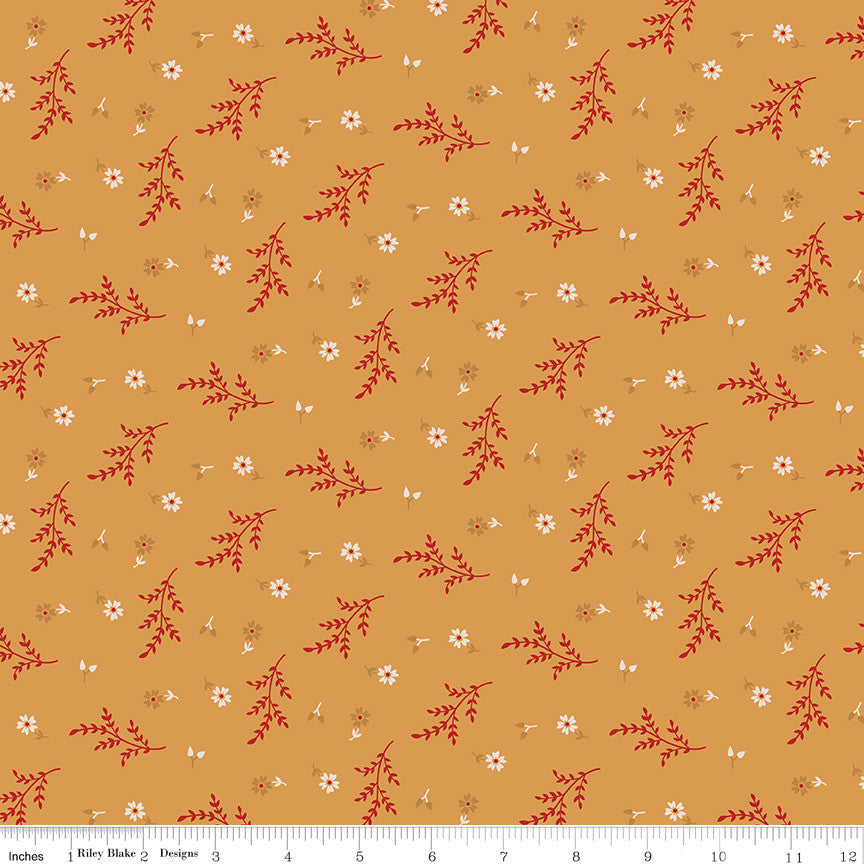 Gentler Times Delightful Cider Yardage by Lori Holt of Bee in My Bonnet For Riley Blake Designs | C16474-CIDER