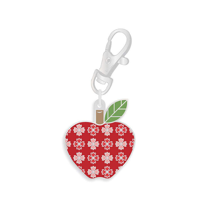 Lori Holt Apple Enamel Happy Charm for Autumn Collection for Riley Blake Designs | ST-34992