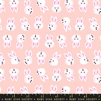 PRESALE Hello Alice Rushing Rabbit Vintage Pink Yardage by Sarah Watts for Ruby Star Society | RS2125 11