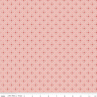Gentler Times Shenanigans Coral Yardage by Lori Holt of Bee in My Bonnet For Riley Blake Designs | C16487-CORAL