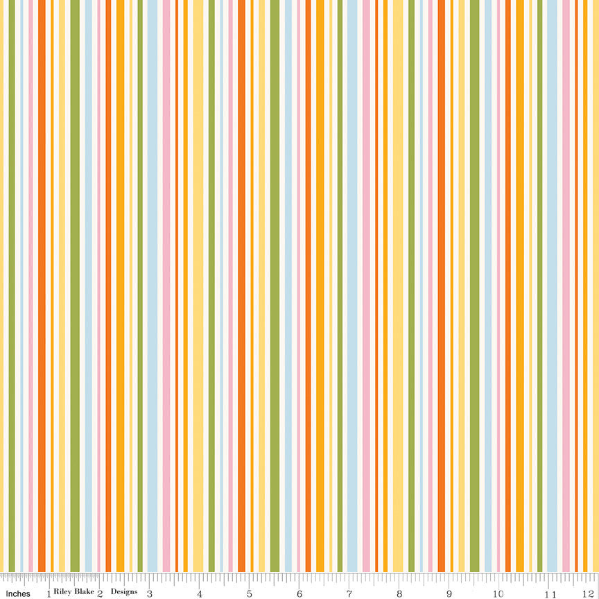 Little Darlin' Stripes Multi Yardage by the RBD Designers for Riley Blake Designs | C16976-MULTI