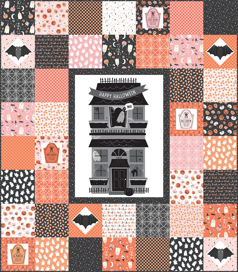 Hey Pumpkin Happy Halloween Panel Yardage by My Mind's Eye for Riley Blake Designs |  Panel Size 24" x 43" | P16038-PANEL