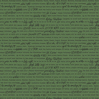 Charming Christmas Words Green Yardage by Kelsey Carlson for Riley Blake Designs | C16357-GREEN