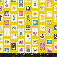 Salutations Stampy Golden Hour Yardage by Rashida Coleman Hale for Ruby Star Society | RS1089 12