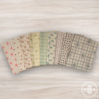 Gentler Times Custom Fat Quarter Bundle Low Volume Backgrounds by Lori Holt of Bee in My Bonnet  | 9 Fat Quarters