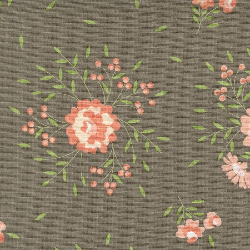 Abloom Springtime Rose Slate Yardage by Corey Yoder for Moda Fabrics | 29210 19