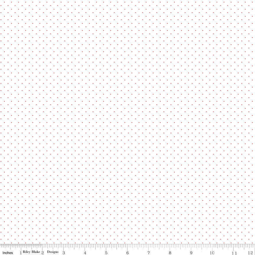 American Jane Pindots Red on White by American Jane for Riley Blake Designs | C845-RED