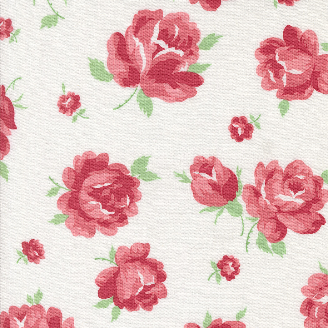 Summertime Rosie Cream Yardage by Camille Roskelley for Moda Fabrics | 55320 11