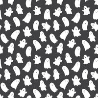 Hey Pumpkin Ghosts Charcoal Yardage by My Mind's Eye for Riley Blake Designs | C16032-CHARCOAL