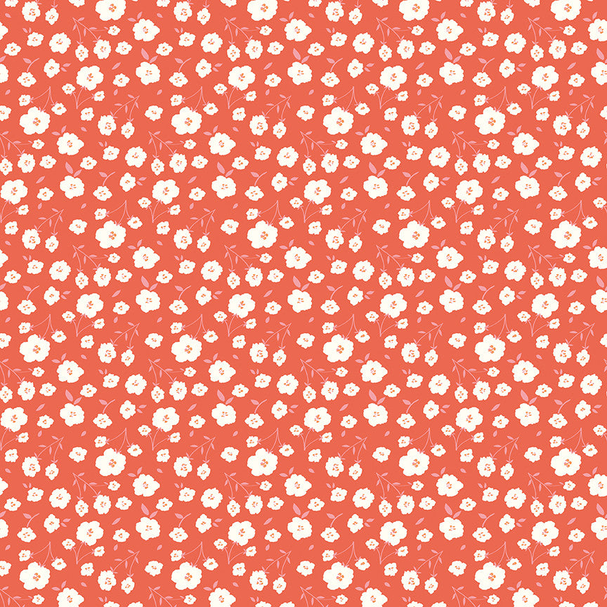 Sunsetridge Flowers Rouge Yardage by Minki Kim for for Riley Blake Designs | C15732-ROUGE