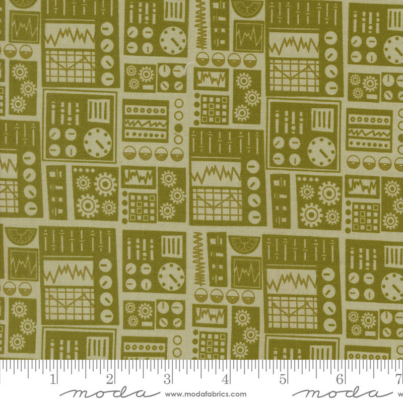 321 Blast Off Dashboard Earth Yardage by Stacy Iest Hsu for Moda Fabrics | 20953 19