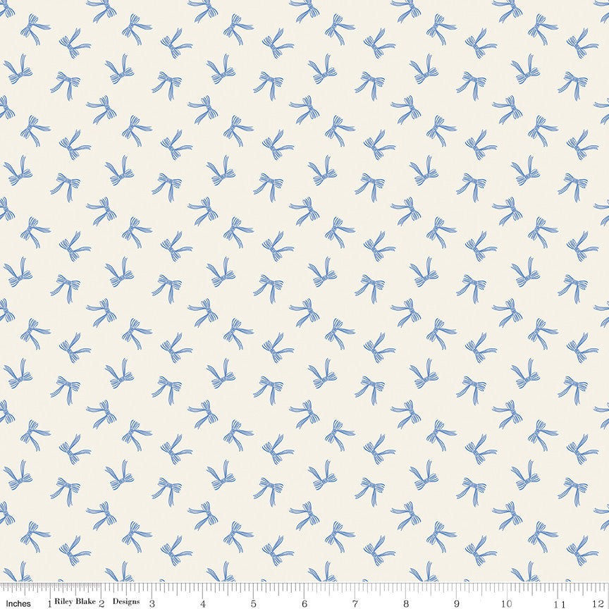 Penelope Bows Cream Yardage by My Mind's Eye for Riley Blake Designs | C16643-CREAM
