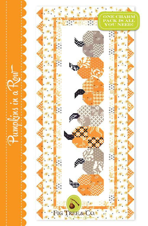 Pumpkins in a Row Quilt Pattern by Fig Tree Quilts | FT 1675