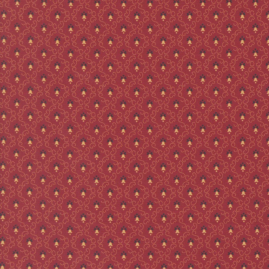 Sallys Stitches Little Bell Turkey Red Yardage by Betsy Chutchian for Moda Fabrics | 31716 11