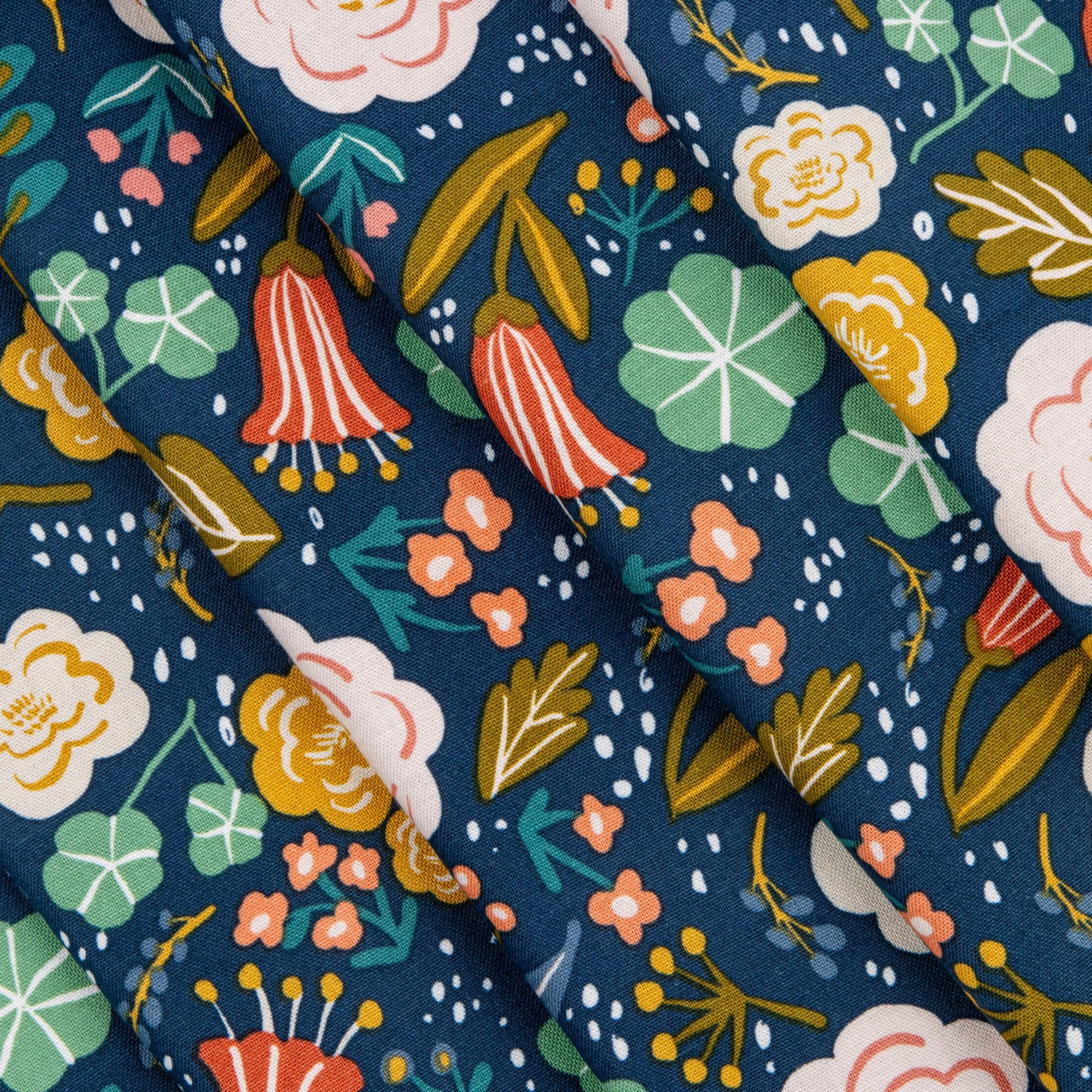 Ivy Reese Main Navy Yardage by Deena Rutter for Riley Blake Designs | C16600-NAVY