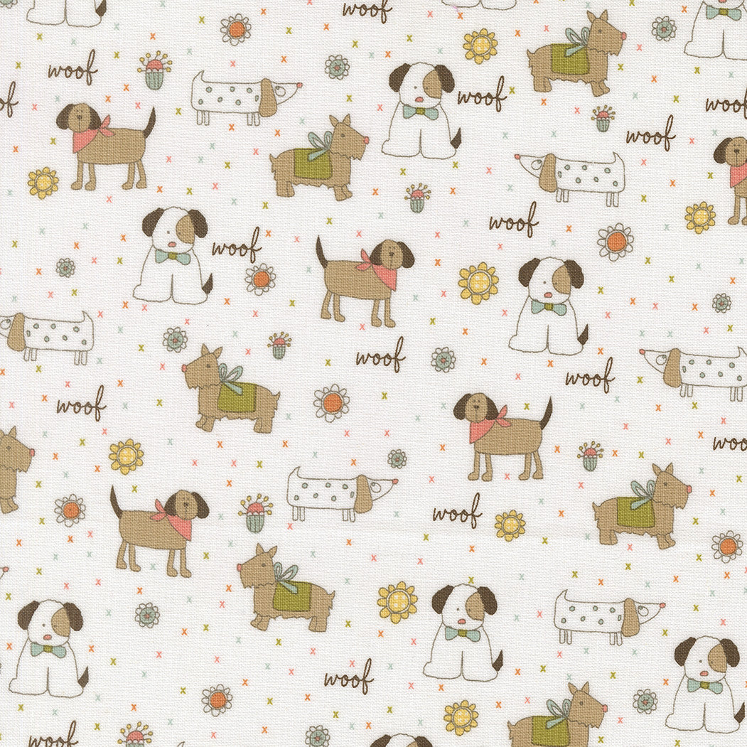 Lucky Puppy Parade Cloud  Yardage by Sweetwater for Moda Fabrics | 55700 11