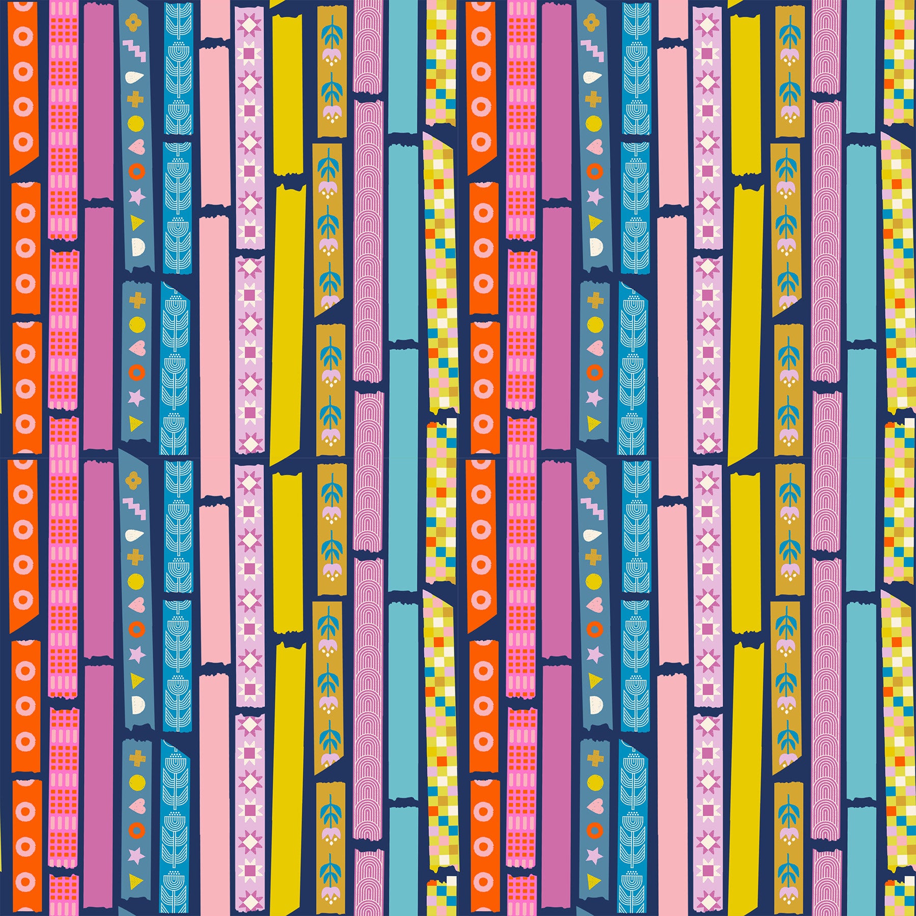 Washi Plus Yay Its Tape Bluebell Yardage by Rashida Coleman Hale for Ruby Star Society | RS1100 13