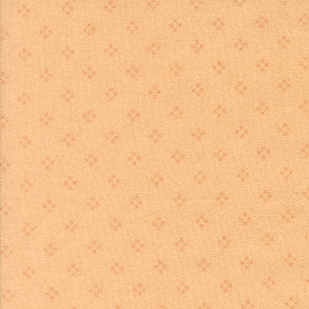 Sherbet Sunshine Flannel Diamond X Cantelope Yardage by Corey Yoder for Moda Fabrics | 29225 15F