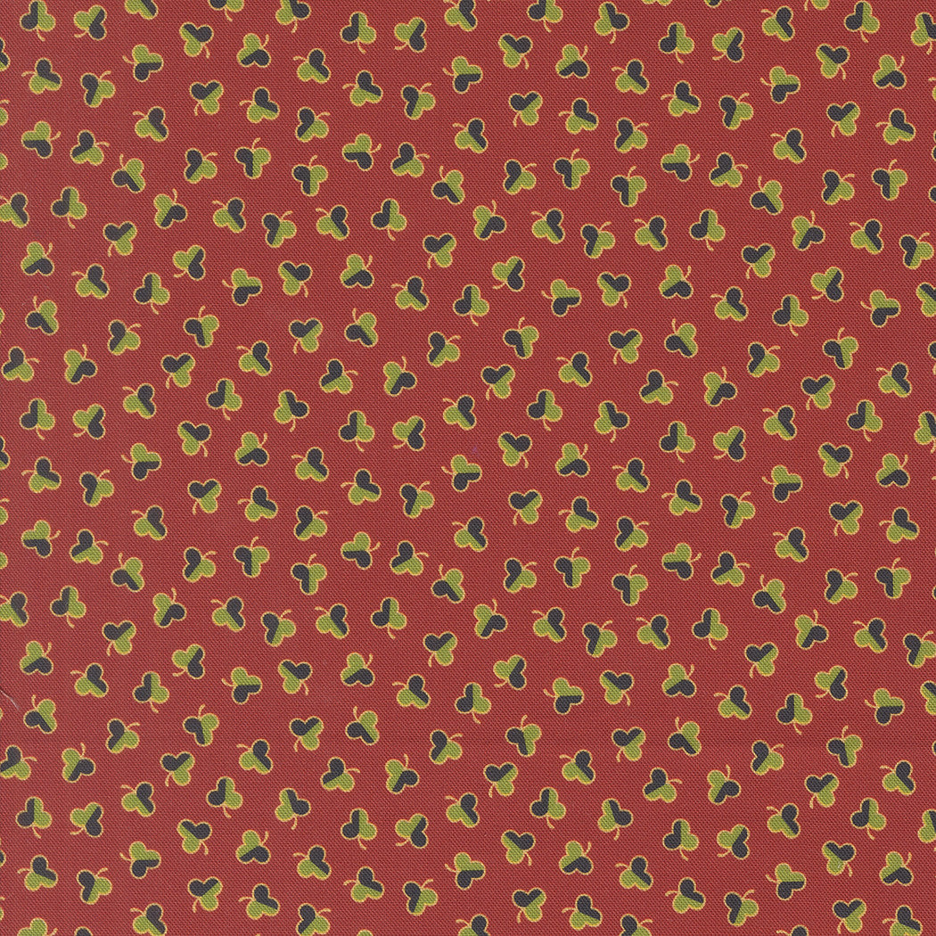 Sallys Stitches Clover Turkey Red Yardage by Betsy Chutchian for Moda Fabrics | 31713 12