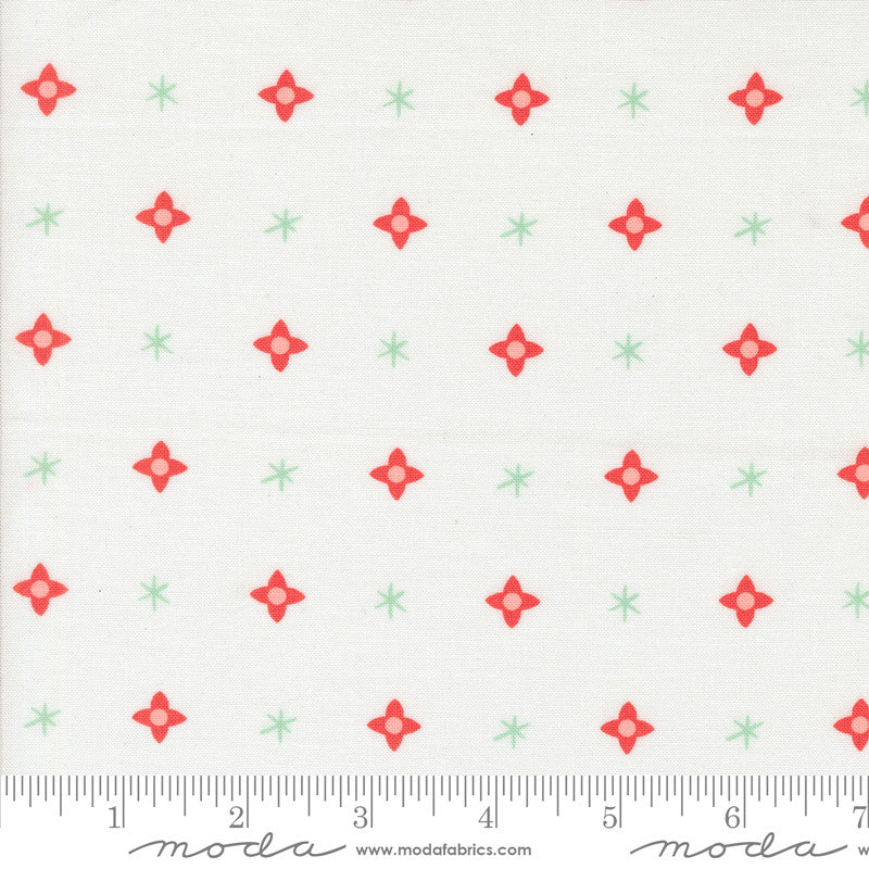 Tiny Christmas Snow Yardage by Lizzy House for Moda Fabrics | 37135 11