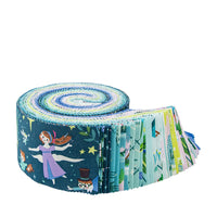 Forever Neverland 2 1/2" Rolie Polie by Jill Howarth for Riley Blake Designs | 40 Precut 2.5" Strips | RP-15900-40