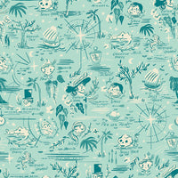 Forever Neverland Neverland Map Songbird Yardage by Jill Howarth for Riley Blake Designs | C15902-SONGBIRD