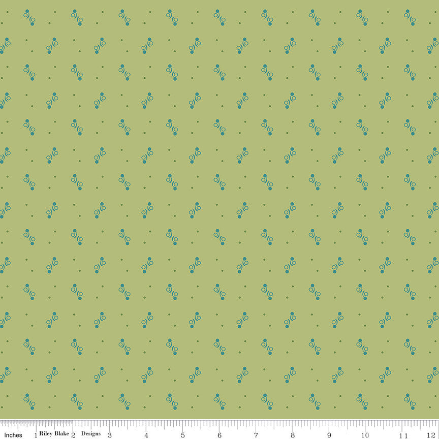 Gentler Times Ditty Lettuce Yardage by Lori Holt of Bee in My Bonnet For Riley Blake Designs | C16476-LETTUCE
