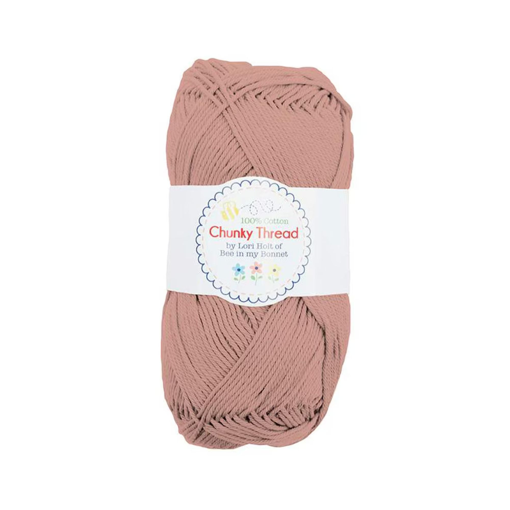 Chunky Thread Blush by Lori Holt of Bee in My Bonnett | 100% Cotton Yarn | STCT-39788