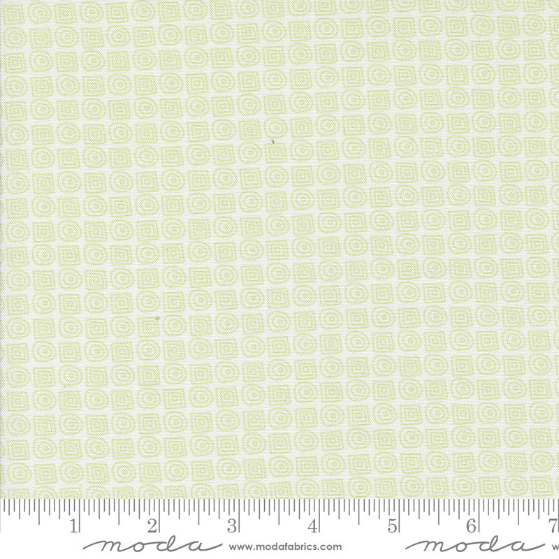 Mixed Bag of Bonbons Maze White Green Yardage by Jen Kingwell for Moda Fabrics | 18261 11
