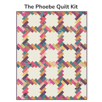 The Phoebe Custom Quilt Kit with Parlor by Crystal Manning | Project Size 56" x 70"