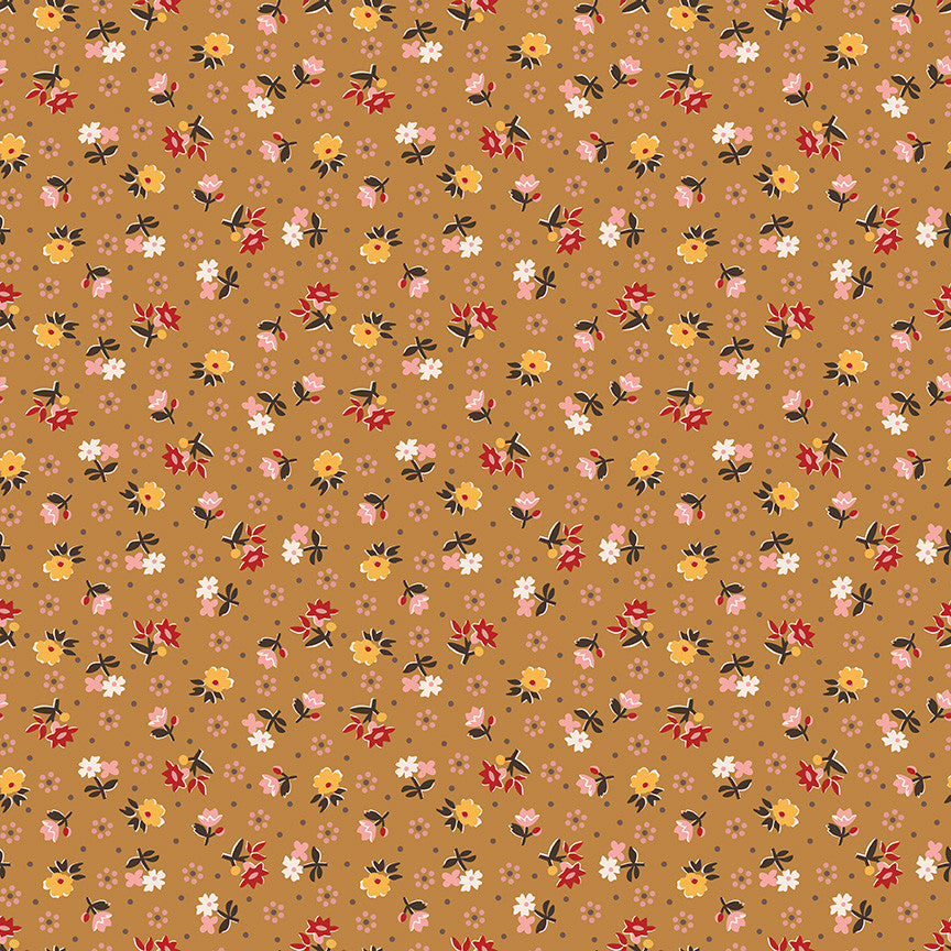 Gentler Times Reunion Butterscotch Yardage by Lori Holt of Bee in My Bonnet For Riley Blake Designs |  C16485-BUTTERSCOTCH