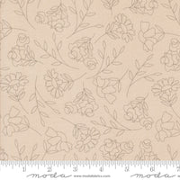 Abloom Spring Sketch Stone Yardage by Corey Yoder for Moda Fabrics | 29211 20