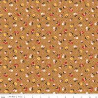 Gentler Times Reunion Butterscotch Yardage by Lori Holt of Bee in My Bonnet For Riley Blake Designs |  C16485-BUTTERSCOTCH