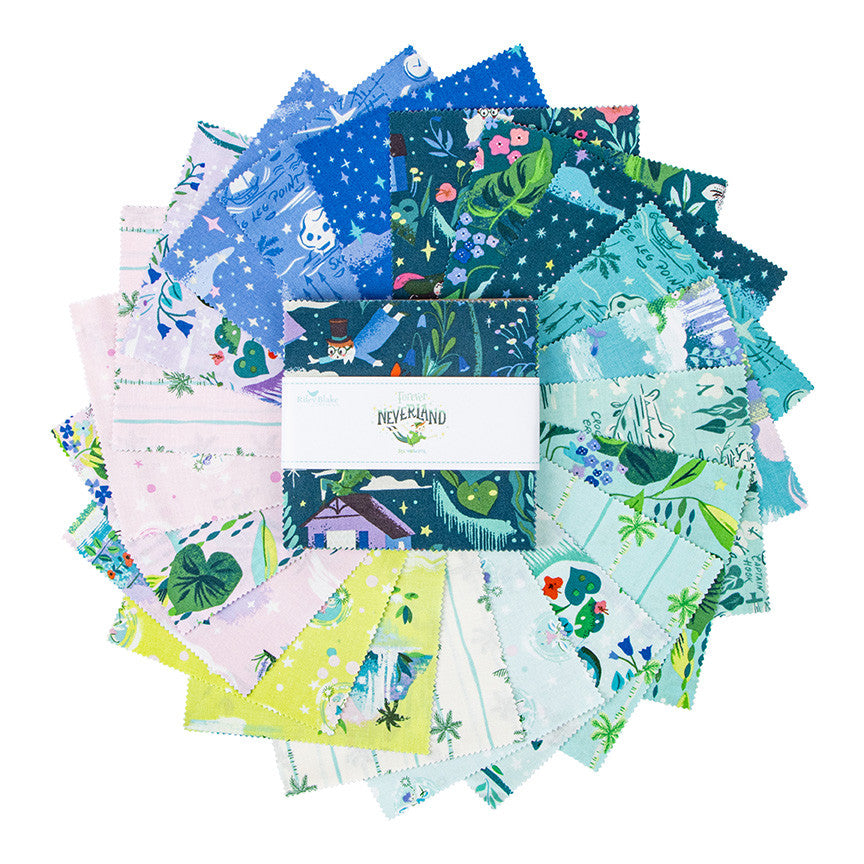 Forever Neverland 5" Stacker by Jill Howarth for Riley Blake Designs | 42 Precut 5" Squares | 5-15900-42
