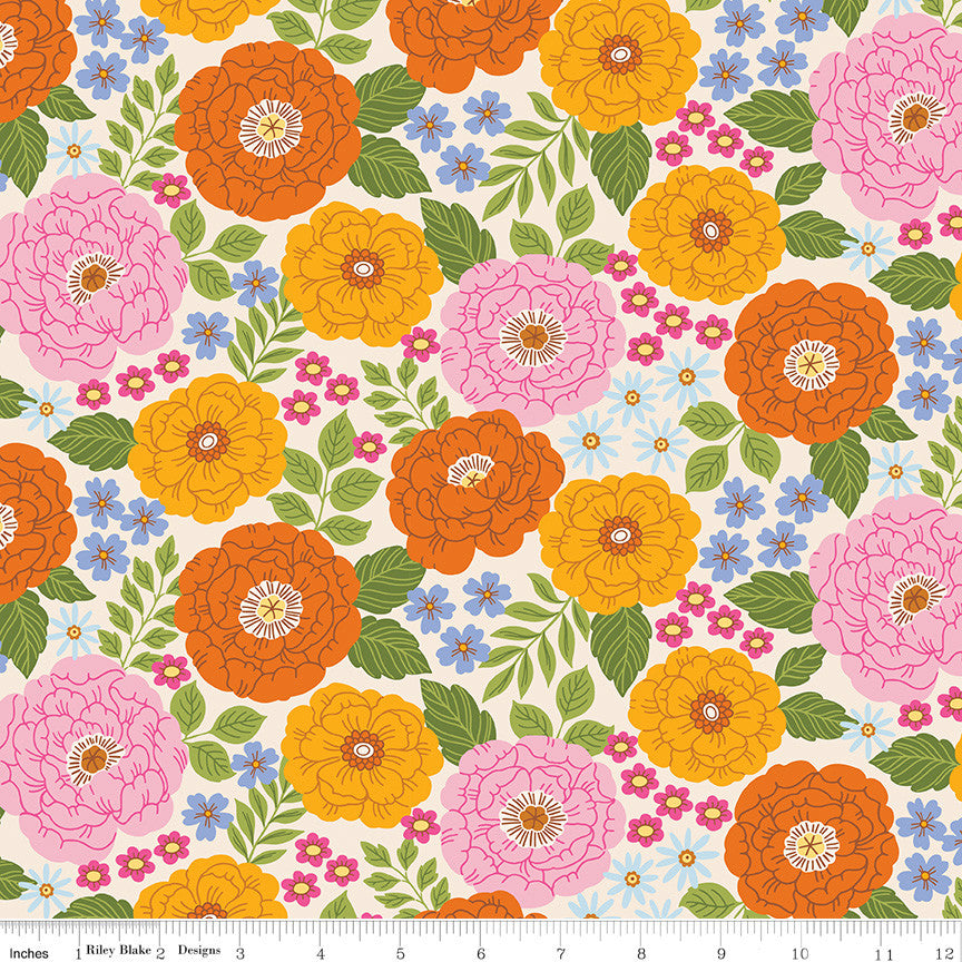 Little Darlin' Main Cream Yardage by the RBD Designers for Riley Blake Designs | C16970-CREAM