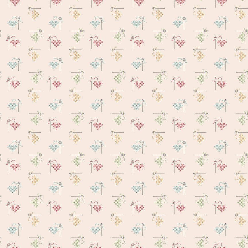 Hush Hush 5 Stitched with Love Yardage by Lori Holt for Riley Blake Designs | C16951-STITCHED